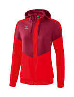 Squad Tracktop Jacke mit Kapuze 34 bordeaux/rot