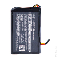 Blister(s) x 1 Batterie GPS 3.7V 1100mAh