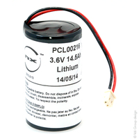 Pile(s) Batterie lithium ER34615M D 3.6V 14.5Ah Molex