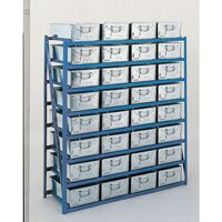 Tote pan racks 1350mm wide - pans included