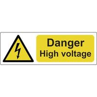 Danger high voltage labels