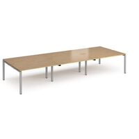 Triple back to back desk