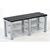 Eco plastic slat changing room bench - Bench only
