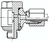 Zeichnung: Drosselfreie Schwenkverschraubung mit O-Ring Abdichtung, metrisch