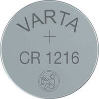 CR1216 lítium gombelem, 3 V, 25 mA, Varta BR1216, DL1216, ECR1216, KCR1216, KL1216, KECR1216, LM1216