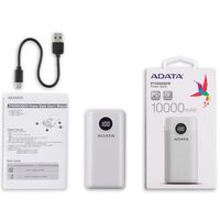 ADATA P10000QCD Power Bank 10000mAh fehér (AP10000QCD-DGT-CWH)