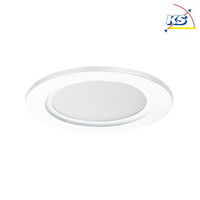 LED Einbaupanel FLAT30, IP20, Ø 14cm, 24V DC, 10W 3000K 580lm 120°, Alu / Kunststoff, Weiß