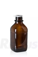 Vierkant-Enghalsflaschen Braunglas | Nennvolumen: 1000 ml