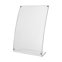 Porte-cartes de menu / présentoir de table / porte-visuel "Magnetic" en verre acrylique | A4