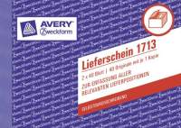 Lieferscheinbuch A6q 2x40Bl AVERY ZWECKFORM 1713 selbsd.