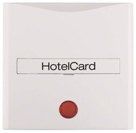 BER B1-S1 Hotelcard-Schalter- 16401909 aufsatz mit roter Linse polarweiss