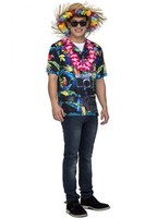 Camiseta disfraz de Hawaiano para hombre L