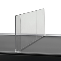 Divider / Shelf Divider / Product Divider Series "MP", straight, with product stopper | 400 mm 120 mm 120 mm with left-hand stopper 400 mm