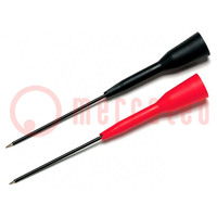 Measuring tip; red and black; Socket size: 2mm; 60VDC