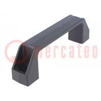 Holder; technopolymer PA; black; H: 41mm; L: 142mm; W: 26mm; F2: 2.5kN