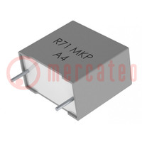 Capacitor: polypropylene; R71; 220nF; 18x7.5x13.5mm; THT; ±10%