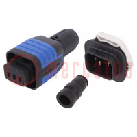 Connector: AC supply; 4.8x0,8mm connectors,screw terminal; 10A