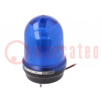 Signaller: lighting; flashing light,continuous light; blue; IP65
