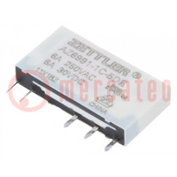 Relay: electromagnetic; SPDT; Ucoil: 5VDC; 8A; 6A/250VAC; 6A/30VDC