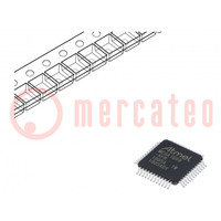 IC: AVR Mikrocontroller; TQFP48; 256BEEPROM,2kBSRAM,16kBFLASH