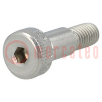 Shoulder screw; A2 stainless steel; M5; 0.8; Thread len: 9.5mm