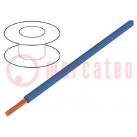 Wire; H05V-K; stranded; Cu; 0.75mm2; PVC; dark blue; 300V,500V