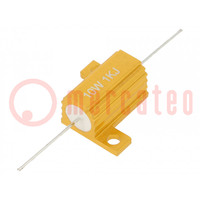 Resistor: wire-wound; with heatsink; 1kΩ; 10W; ±5%; 30ppm/°C