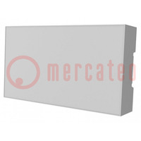 Enclosure: for DIN rail mounting; Y: 90mm; X: 158mm; Z: 32mm; grey