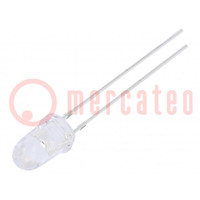 LED; 5mm; orange; 5800÷7000mcd; 30°; Front: convexe; 2,1÷2,6V; 78mW