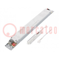 Power supply: switched-mode; LED; 50W; 72÷170VDC; 200÷350mA; IP20
