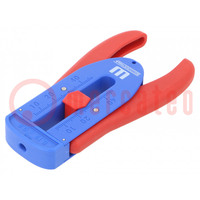 Stripping tool; Øcable: 0.12÷0.8mm; 36AWG÷20AWG; Wire: round