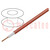 Wire; 1x0.5mm2; stranded; OFC; PVC; red; 49V; -15÷70°C; 100m; Class: 6