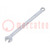 Wrench; combination spanner; 3.2mm; chromium plated steel
