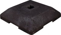 Schake Bakenständerfußplatte - Einstecktasche 60 x 60 mm