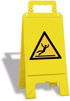 Warnaufsteller - Warnung vor Rutschgefahr, Gelb, 61 x 27.5 cm, Polypropylen