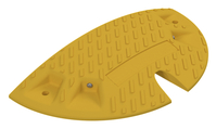 Modellbeispiel: Temposchwelle aus Recyclingmaterial mit Reflektoren, Überfahrlänge 400mm, gelb (Art. 3392-51E)