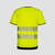 Korntex EOS HiVis T-Shirt mit schwarzer Brust Signalgelb, Größen: S - 3XL Version: S - Größe: S