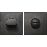 Produktbild zu SOLIDO Rosetta WC piatta, angolare, inox nero