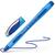 Kugelschreiber Slider Memo XB, Kappenmodell, blau, Schaftfarbe: cyan-blau