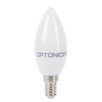 OPTONICA LED Gyertya izzó, E14, 3,7W, hideg fehér fény, 320Lm, 6000K - 1422