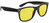 Nachtsichtbrille schwarz Polarized gelb getönt