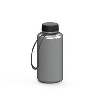 Artikelbild Drink bottle "Refresh" clear-transparent incl. strap, 0.7 l, silver/black