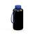 Artikelbild Drink bottle "Refresh" clear-transparent incl. strap, 1.0 l, black/blue