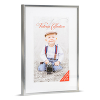 VICTORIA COLLECTION CADRE PHOTO MODERNE A4 EN ALUMINIUM - CADRE PHOTO PARFAIT POUR LA MAISON ET LE BUREAU | CADRE PHOTO MURAL EF