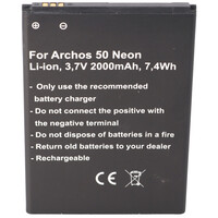 Akku passend für den Archos AC50NE Akku Archos 50 Neon 77,9 x 56,0 x 4,3mm