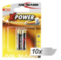 10x2 Ansmann Alkaline Micro AAA LR 03 X-Power