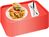 APS 10er-Set Fast Food Tablett, Serviertablett, 35 x 27 cm, rot