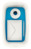 Aufbewahrungsbox MyBox WOW, Klein, A5, mit Deckel, ABS, weiß/blau