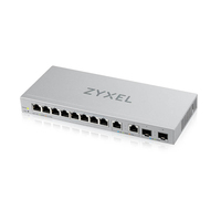 Zyxel XGS1210-12-ZZ0102F łącza sieciowe Zarządzany Gigabit Ethernet (10/100/1000) Szary