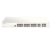 D-Link DBS-2000-28MP/E hálózati kapcsoló Vezérelt L2 Gigabit Ethernet (10/100/1000) Ethernet-áramellátás (PoE) támogatása Szürke